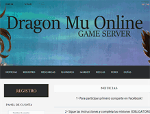 Tablet Screenshot of dragonmuonline.com